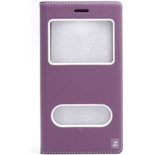 ZORE Galaxy J7 Kılıf Zore Dolce Kapaklı Kılıf Renk Mor