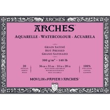 Arches Suluboya Blok 36X51CM 300GR Hot Pressed 20 Sayfa