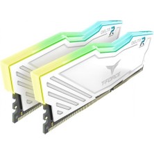 Team T-Force Delta Rgb White 16GB (2X8GB) 3600MHZ CL18 Ddr4 Gaming Ram (TF4D416G3600HC18JDC011)