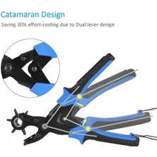 Guangdong Spirit Deri Delgeç, 2 Ekstra Delme Plakalı ve Cetvelli Ağır Hizmet Döner Delme Pense Aracı, Kemerler, El Sanatları, Kart, Kauçuk Vb. Için Çok Boyutlu Delgeç.