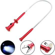 Guangdong Spirit Esnek Toplama Aleti ( Mıknatıs + 4 Pençe + LED Işık ) Manyetik Uzun Yaylı Kavrama Ev Tet Gadget Kanalizasyon Temizleme Toplama Aletleri-Kırmızı(Yurt Dışından)