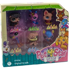 Mix Oyuncak Oyuncak Pet Star Altılı Set Minik Hayvan Ailesi