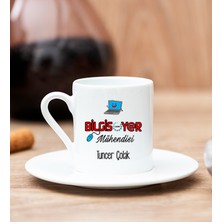 Hediye Dükkanı Kişiye Özel Bilgisayar Mühendisi Beyaz Türk Kahvesi Fincanı