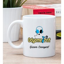 Hediye Dükkanı Kişiye Özel Odyometrist Beyaz Kupa Bardak