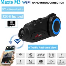 Maxto M3 Kameralı Intercom Bluetooth Kulaklık