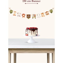 Orman Hayvanları Büyük Banner *kalın Kağıt 150CM