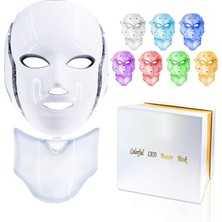 Generic 7 Renkler LED Yüz Maskesi Boyun Terapi ile Sivilce Maske Kore Foton Terapi Boyun Güzellik LED Maske Anti Aging Cilt Sıkılaştırma Kırışıklık (Au Tak Kutusu Ile) (Yurt Dışından)