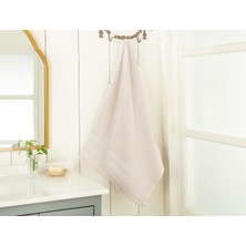 Madame Coco Elise Jakarlı Banyo Havlusu - Taş - 70 x 140 cm