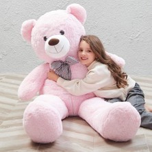 Sole Peluş 120 cm Papyonlu Sevimli Ayı - Sevgiliye Özel % 100 Yerli Pelüş Ayıcık