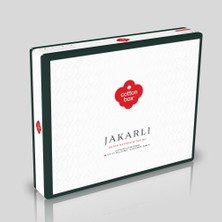 Cotton Box Jakarlı Saten Çift Kişilik Nevresim Takımı Dama Siyah
