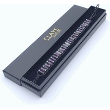 Clays Jewellery Ametist & Hematit Taşı Silindir Bileklik