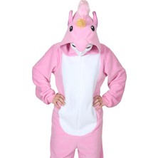 Yüsü Yetişkin Pembe Unicorn Hayvan Kostümü