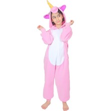 Yüsü Çocuk Pembe Unicorn Hayvan Kostümü