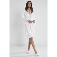 Pierre Cardin 6335 Altılı Saten Gecelik - Sabahlık Takımı