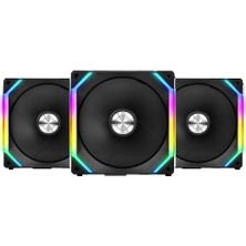 Lıan Lı Unı Fan SL120 Black 3X120 mm Rgb Siyah Modüler Kasa Fanı