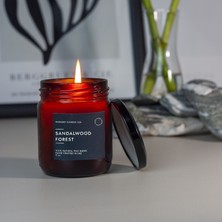 Mument Amber Serisi Vanilya Kokulu Kavanoz Mum Dark
