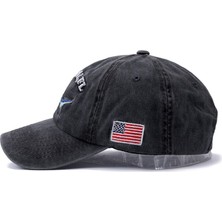 Afun Yıkama Pamuk Amerika Bayrağı Köpekbalığı Erkek Beyzbol Şapkası Kadın Snapback Şapka Erkekler Içın Kemik Hip Hop Baba Şapka Gorras (Yurt Dışından)