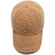 Afun Trendy Streetwear Katı Rüzgar Geçırmez Yün Teddy Beyzbol Şapkaları Kadın Erkek Sıcak Kış Beyaz Kuzu Yünü Yüz Şapkası Casquette Femme (Yurt Dışından)