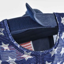 Afun Yeni Yaz Yıkanmış Beyzbol Şapkası Nefes Alabilir Örgü Vizör Havalandırma Ayarlanabilir Amerikan Bayrağı Eş Şapkası Yıldız Moda Örgü Kapaklar (Yurt Dışından)
