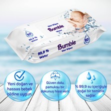 BUMBLE WATER ISLAK MENDİL 60 YAPRAK 3'LÜ PAKET
