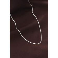 Clariss Çelik Gümüş Renk Ince Italyan Zincir Kolye