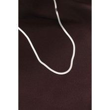 Clariss Çelik Gümüş Renk Italyan Zincir Kolye