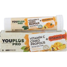 Youplus Pro Vitamin C Çinko Propolis Vitamin D 15 Tablet x