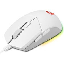 Msi Gg Clutch GM11 White Gaming Mouse 5.000 Dpi Optik Rgb LED Oyuncu Faresi Beyaz