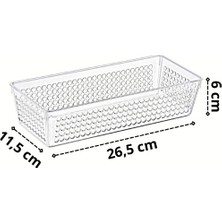 Nandy Home 1,9 lt Handy Dar Buzdolabı & Dolap İçi Düzenleyici Organizer 3 Adet 26.5 x 11.5 x 6 cm