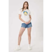 Wrangler  Denim Kadın Kot Şort - Mavi