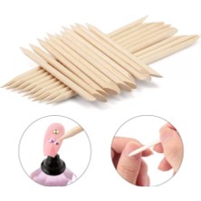Ellea Nail  Profesyonel Ahşap Et Itici 100'lü Manikür Çubuğu Remover Nail Art Süsleme Çubuğu