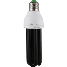 Guangdong Spirit E27 40W Uv Ultraviyole Floresan Blacklight Cfl Ampul Lamba 220V Şekil:düz Watt GERILIMI:40W Dc 12V (Yurt Dışından)