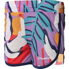 Hummel 931408-2102 Regular Fit Baskılı Mor Kız Çocuk Şort