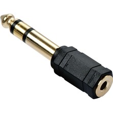 Aogo 3.5mm To 6.3mm Çevirici 6.3 mm Erkek 3.5 mm Dişi Adaptör Stereo Kulaklık Mikrofon Dönüştürücü Jakı