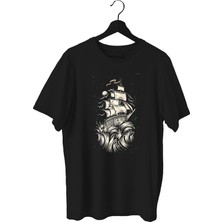 Bluu Wave Spor T-Shirt Bisiklet Yaka