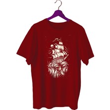 Bluu Wave Spor T-Shirt Bisiklet Yaka