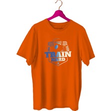 Bluu Trainhard-X Spor T-Shirt Bisiklet Yaka