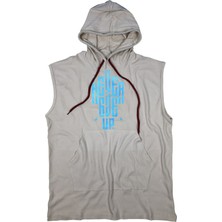 Bluu Ngup Unisex Kapşonlu Kolsuz T-Shirt Rahat Kesim ile Günlük Kullanım İçin Tasarlandı