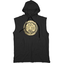 Bluu Nygold Unisex  Kapşonlu Kolsuz T-Shirt Fitness Atleti