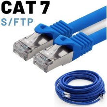 IRENIS CAT7 S/FTP Ethernet (Network, LAN) Kablosu, Mavi, 2 metre