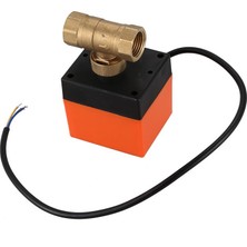 Guangdong Spirit DN15-2 AC220V Klima Yerden Isıtma Mikro-Elektrikli Iki Yönlü Küresel Vana Üç Hatlı Iki Kontrol Elektrikli Küresel Vana