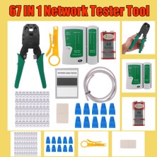 Guangdong Spirit 67 Adet Ağ Kablosu Test Cihazı Aracı Crimper Kiti Cat5 CAT5E Cat6 Kabloları Test Cihazı Crimper Sıkma Aracı Seti-