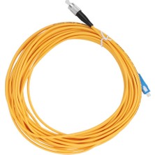 Guangdong Spirit Adet Fiber Optik Yama Kablosu Pvc Tek Modlu Seramik Çekirdek Sarı Sc-Fc 10 Metre Uzunluk
