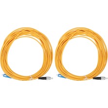 Guangdong Spirit Adet Fiber Optik Yama Kablosu Pvc Tek Modlu Seramik Çekirdek Sarı Sc-Fc 10 Metre Uzunluk