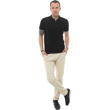 Cazador 22YCEEO04613 Erkek Siyah Polo Yaka T-Shirt