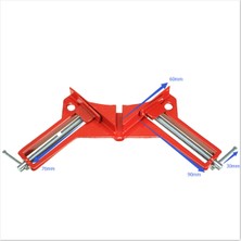 Guangdong Spirit Alet 90° Derece Dik Açı Resim Çerçevesi Köşe Kelepçe Tutacağı Ağaç Işleme El Kiti Kırmızı(Yurt Dışından)