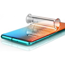 Hanporium Samsung Galaxy S22 Ultra Kavisli Ekran Koruyucu Nano Polimer Film Ekranı Tam Kaplar Ultra Darbe Emici Etkin Koruma