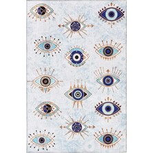 Kaşmir Halı Dekoratif Art Mutfak Nazar 80x150 cm