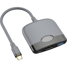 Sharplace Tip C Usb-C HDMI Adaptörü Dönüştürücü Hub Adaptörü Anahtar Aksesuarları Mavi Için (Yurt Dışından)