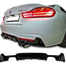 Omg Oto Bmw F32 4 Serisi M Performance Difüzör Piona Black 2014+  Abs Plastik